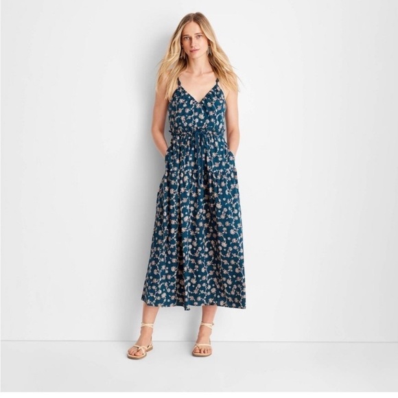 Future Collective x Jenny K Lopez Women's Sleeveless Rope Tie Ruched Mid 1X - Picture 1 of 5